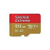 SanDisk Extreme 512GB microSDXC Memory Card + SD Adapter with A2 App Performance + Rescue Pro...