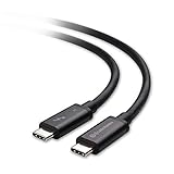 Cable Matters 40 Gbps Thunderbolt 3 Kabel (USB C Thunderbolt Cable) in Schwarz 0,5M Supporting 100W...