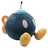 Super Mario AC16 Bob-Omb Mario Sanei Offiziell Lizenziertes Plüschtier, Mehrfarbig, 12 cm