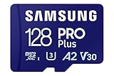Samsung PRO Plus microSD-Karte + SD-Adapter, 128 GB, Für Mobile Gaming auf Smartphones, Tablets und...