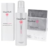 CleanTech ScreenClear Bildschirmreiniger-Set inkl. MagicShine Display-Mikrofasertuch (200 ml) I...