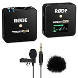 Rode Wireless GO II Single Mikrofon-Funksystem + Lavalier GO + keepdrum Fell-Windschutz