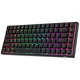 RK ROYAL KLUDGE RK84 Kabellose Bluetooth/2.4Ghz 75% RGB Mechanische Gaming-Tastatur, DREI Modi...