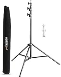 Walimex pro AIR 290 Deluxe Lampenstativ 290 cm - Lichtstativ mit Luftfederung Höhe max 290 cm, 7 kg...