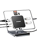 USB C Hub HDMI, BYEASY Faltbar USB C Adapter mit 4K HDMI, 2 USB 3.0 Anschlüsse, SD/TF Kartenleser,...