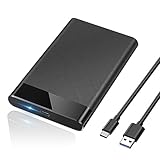 POSUGEAR Festplattengehäuse 2,5 Zoll, 6Gbps USB C 3.1 Gen 2 Externes Festplatten Gehäuse für...