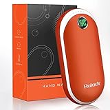 Handwärmer Wiederaufladbar, 10000mAh Tragbare Elektrische Taschenwärmer Power Bank mit 15 Std Lang...