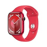 Apple Watch Series 9 (GPS + Cellular, 45 mm) Smartwatch mit Aluminiumgehäuse und Sportarmband M/L...