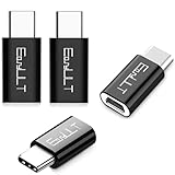 EasyULT Micro USB auf USB C 4 Stück, USB C Stecker zu Micro USB Buchse Adapter, OTG Adapter Micro...