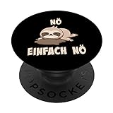 PopSockets Pop Grip:NÖ Faultier | Lustiger Cooler Spruch | Für Mädchen & Jungs PopSockets...