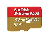 SanDisk Extreme Plus 32 GB MicroSDHC Memory Card, SD Adapter With A1 App Performance And Rescue Pro...