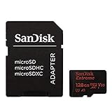 SanDisk Extreme 128 GB microSDXC Speicherkarte und SD-Adapter mit A1-App-Performance bis zu 100...