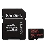 SanDisk Extreme 128 GB microSDXC Speicherkarte und SD-Adapter mit A1-App-Performance bis zu 100...