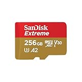 SanDisk Extreme microSDXC UHS-I Speicherkarte 256 GB + Adapter (Für Smartphones, Actionkameras und...