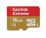 SanDisk Mobile Extreme microSDHC 16GB UHS-I Class 10 Speicherkarte + SD-Adapter + Rescue Pro Deluxe...