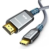 Highwings USB C auf HDMI Kabel 4K 1.8M, USB C HDMI Kabel UHD Thunderbolt 3 Kompatibel für iPhone 15...