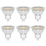 Caldarax 6 Stück GU4 MR11 3W LED Spot, Ersetzt 20W 30W Halogenlampen Reflektor, Warmweiß 3000K,...