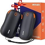 BOLEi Handwärmer Wiederaufladbar 10000mAh, Geschenke für Frauen, 2 in1 Trennbare Magnetische...