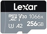 Lexar Professional 1066x Micro SD Karte 256GB, Speicherkarte microSDXC UHS-I SILVER Serie, Enthält...