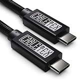 CABLETEX 2m USB C Monitorkabel zu Typ-C 3.2 Gen 2, 100W Power Delivery, 10GBit/s, für Thunderbolt 3...