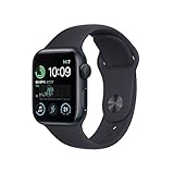 Apple Watch SE (2. Generation) (GPS, 40mm) Smartwatch - Aluminiumgehäuse Mitternacht, Sportarmband...