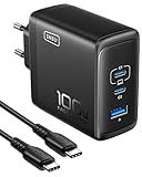 INIU 100W USB C SchnellLadegerät, (GaN Ⅲ) 3 Ports Laptop Netzteil PD PPS ladegerät Fast Charger,...