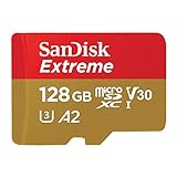 SanDisk Extreme PLUS 128 GB microSDXC Memory Card + SD Adapter with A2 App Performance up to 170...