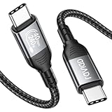 RAVIAD Zertifiziert USB4 Kabel mit Thunderbolt 4 Kabel 1M, 40Gbps USB C Datenkabel, PD3.1 240W USB-C...