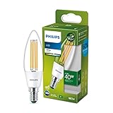 PHILIPS LED Classic ultraeffiziente E14 Lampe (40 W), LED Lampe mit neutralweißem Licht,...