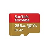 SanDisk Extreme microSDXC UHS-I Speicherkarte 256 GB + Adapter (Für Smartphones, Actionkameras und...