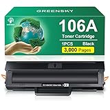 GREENSKY 106A W1106A Toner (3,000 Seiten) Kompatibel für HP 106A Toner für HP 107w Toner 107a 107r...