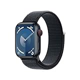 Apple Watch Series 9 (GPS + Cellular, 41 mm) Smartwatch mit Aluminiumgehäuse und Sport Loop Armband...