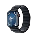 Apple Watch Series 9 (GPS + Cellular, 41 mm) Smartwatch mit Aluminiumgehäuse und Sport Loop Armband...