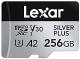 Lexar Silver Plus Micro SD Karte 256GB, Bis zu 205 MB/s Lesegeschwindigkeit, 150MB/s...