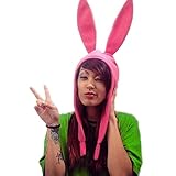 Cosplay Rosa Fleece Hase Hut - Louise Belcher