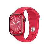 Apple Watch Series 8 (GPS + Cellular, 41mm) Smartwatch - Aluminiumgehäuse PRODUCT(RED),...
