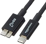Amazon Basics Verbindungskabel, USB-C auf Micro USB Typ B, USB 3.1, 2. Generation, 0.9 m, Schwarz,...