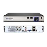 Xenocam 4CH 5M-N/1080N Full High Definition Hybrid für AHD/TVI/CVI/Analog/Onvif IP DVR H.265 CCTV...