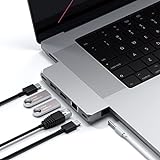 SATECHI USB-C Hub Multiport Adapter Pro Hub Mini – USB4, USB-A Daten, USB-C Daten, Gigabit...