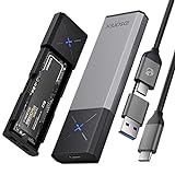 iDsonix M.2 [NVMe & SATA] SSD Gehäuse Adapter [Werkzeugfrei][Aluminium], NVMe zu USB 3.2 Gen 2...