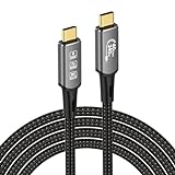 USB4 Kabel, mit Thunderbolt 4 Kabel,240W Ladekabel 40Gbps Datenkabel,8K@60Hz 4K120Hz HDR,PD3.1,USB C...