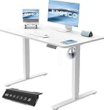 JUMMICO Höhenverstellbarer Schreibtisch Höhenverstellbar Elektrisch, Ergonomischer Steh-Sitz Tisch...