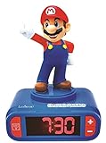 Lexibook - Nintendo Super Mario - Wecker Nachtlicht, Leuchtfigur, Auswahl aus 6 Alarmen, 6...