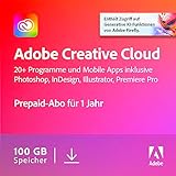 Adobe Creative Cloud (MAC/WIN) Gesamt-Paket als Prepaid