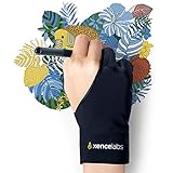 XENCELABS Zeichenhandschuh, Antifouling-Handschuh für Grafiktablett,Künstlerhandschuh Geeignet...