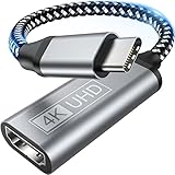 USB C auf HDMI Adapter - Type C zu HDMI 4K Adapter (Kompatibel mit Thunderbolt 3),Video Audio...