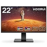 KOORUI 22 Zoll Gaming Monitor mit integrierten Lautsprechern, 100Hz, 1080p Bildschirm Aufhängbar,...
