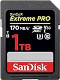 SanDisk Extreme PRO 1TB SDXC Memory Card up to 170MB/s, UHS-1, Class 10, U3, V30