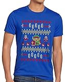 style3 Link Ugly Christmas Sweater Herren T-Shirt strick pulli Weihnachten xmas, Größe:M,...