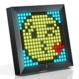 Divoom Pixoo Pixel Art Digitaler Bilderrahmen, Programmierbares 16 * 16 RGB LED Panel, Smart Clock...